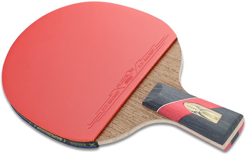 JITEM Ping Pong Paddle – Professional Table Tennis Paddle – 5 Layers of Wenge Wood + 2 Layers of Carbon Blade – Racket and Case Set Offering Good Speed and More Spin(Color:B)