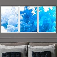 3 Piece Framed Canvas Wall Art 3D Abstract Canvas Prints Home Artwork Decoration for Living Room,Bedroom - 16