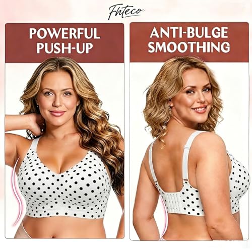 Image of Smoothing Bra Anti Sagging Wireless Push Up Bras for Women No Underwire Full Coverage Bra Comfy Bras for Women