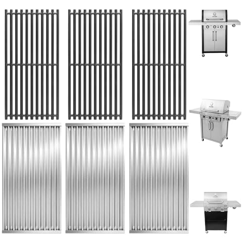 Emitter Plate & Grill Grate for Charbroil Commercial 3 Burner Gas Grill Parts 463242516 463242515 463367016 466242615 466242516 466242616 463346017, Parts for Charbroil Tru Infrared G466-0025-W1 Grill