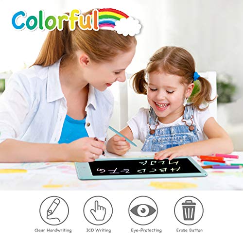 ORSEN LCD Writing Tablet 2 Pack, 10 Inch Colorful Doodle Board Drawing Tablet, Educational Drawing Board Writing Pad, Boys Girls Toys Gifts for 2-6 Year Old Girls Boys(Pink Blue 2 Pack)
