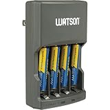 Watson 4-Hour Rapid Charger with 4 AAA NiMH Rechargeable Batteries (1000mAh)