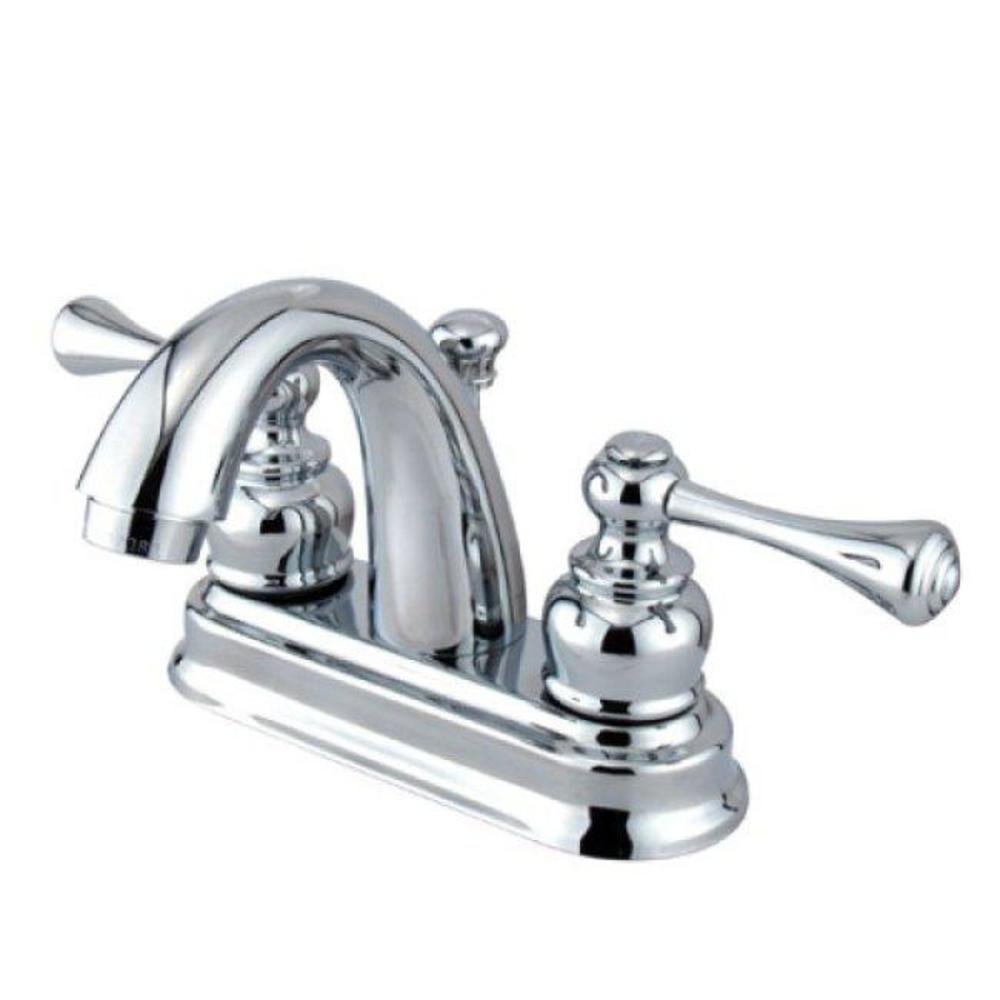 Kingston Brass KB5611BL Vintage 4 İnç Centerset Lavabo Bataryası, Parlak Krom