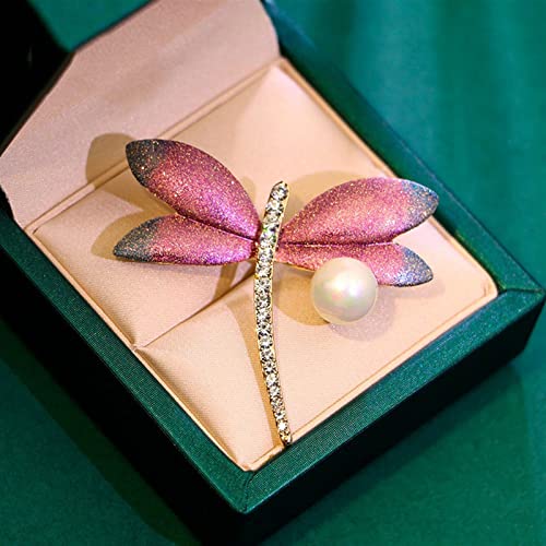 Broche libellule perle pour pull et costume d'anniversaire - 4
