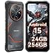 Blackview FORT 2 Rugged Smartphone Android 16, 245g/10.7mm Ultra-Thin Rugged Phone Unlocked, 24GB + 256GB/2TB, 6.56" HD+ 90Hz, IP68/IP69K Waterproof Phone for Outdoor Adventure & Field Work
