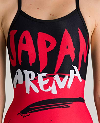 Image of Arena Women's Standard Country Flags Light Drop Back MaxLife One Piece Swimsuit