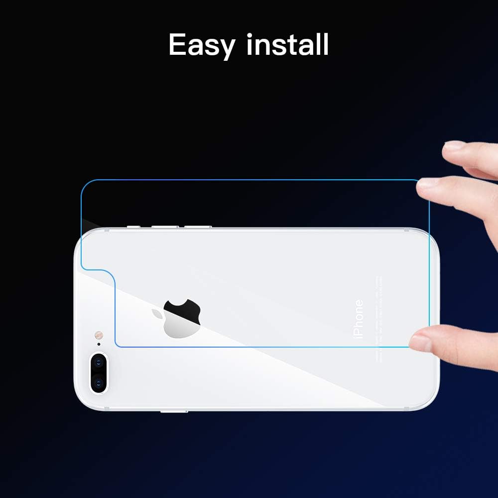 Maxdara iPhone 8 Plus Screen Protector, iPhone 8 Plus Back Tempered Glass Screen Protector Ultra-Thin Touch Accurate Anti Scratches Screen Protector for iPhone 8 Plus 5.5 inches (2 Pack)