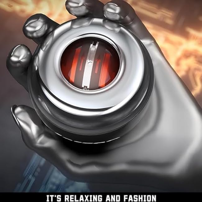 All Metal Auto-Start Power Gyro Ball, with LED Light, for Wrist & Forearm Training