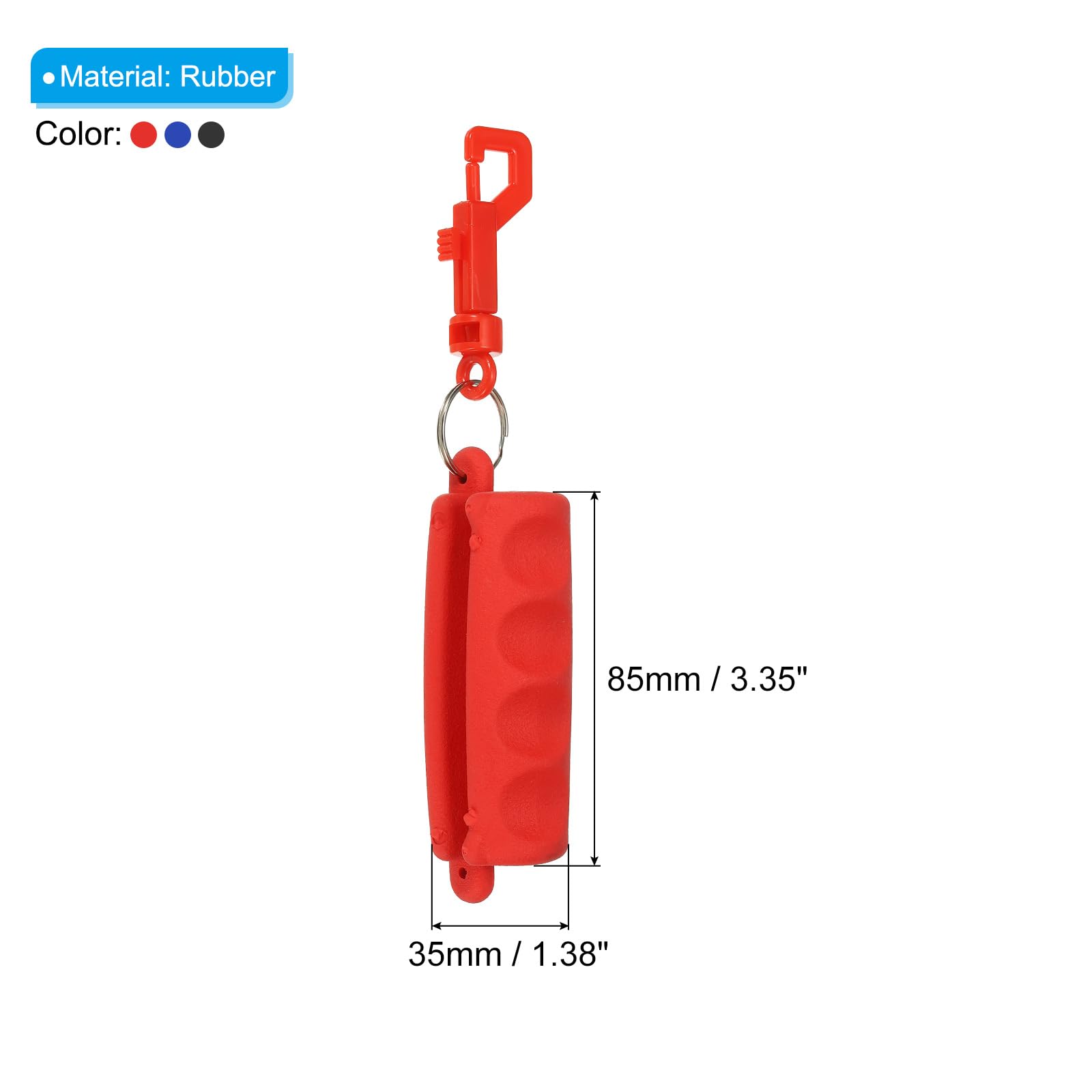 PATIKIL Archery Arrow Puller, 3 Pack Rubber Target Pulling with Belt Clip for Shaft Bow Shooting Black Blue Red - Image 2