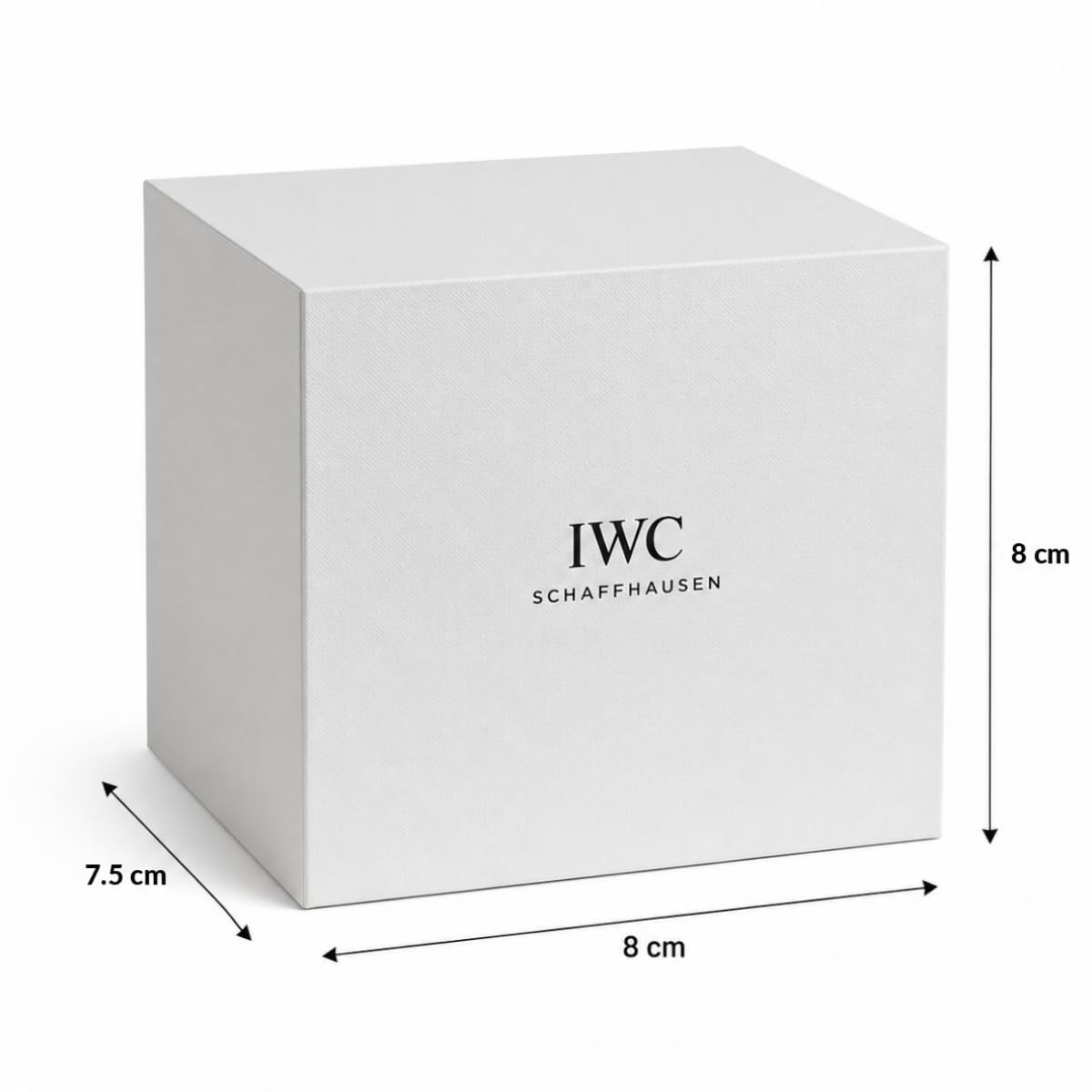Custodia Orologio in Legno Massello Scatola Porta Orologio con Cuscinetto Soffice Apertura Sollevabile Bottone a Pressione per IWC Portugieser