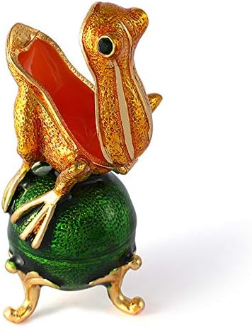 QIFU Hand Painted Frog Styal Hinged Jewelry Trinket Box, Unique Gift Home Decor - Image 3