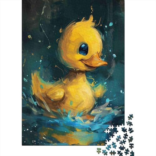 Puzzle de 1000 piezas artístico de alta definición con diseño de pato 52x38cm