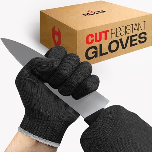 NoCry Premium Cut Resistant Gloves Food Grade — Level 5 Protection; Ambidextrous; Machine Washable; Superior Comfort and Dexterity; Lightweight Protective Gloves; Complimentary eBook NoCry Premium Cut Resistant Gloves Food Grade — Level 5 Protection; Ambidextrous; Machine Washable; Superior Comfort and Dexterity; Lightweight Protective Gloves; Complimentary eBook
