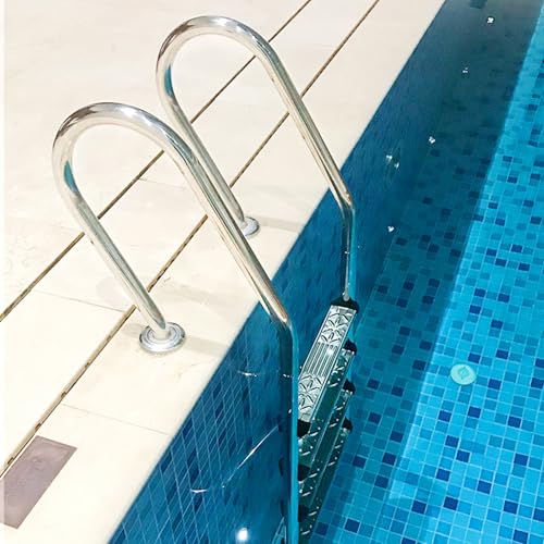 Escalera para piscina de acero inoxidable 2 peldaños miniatura 5