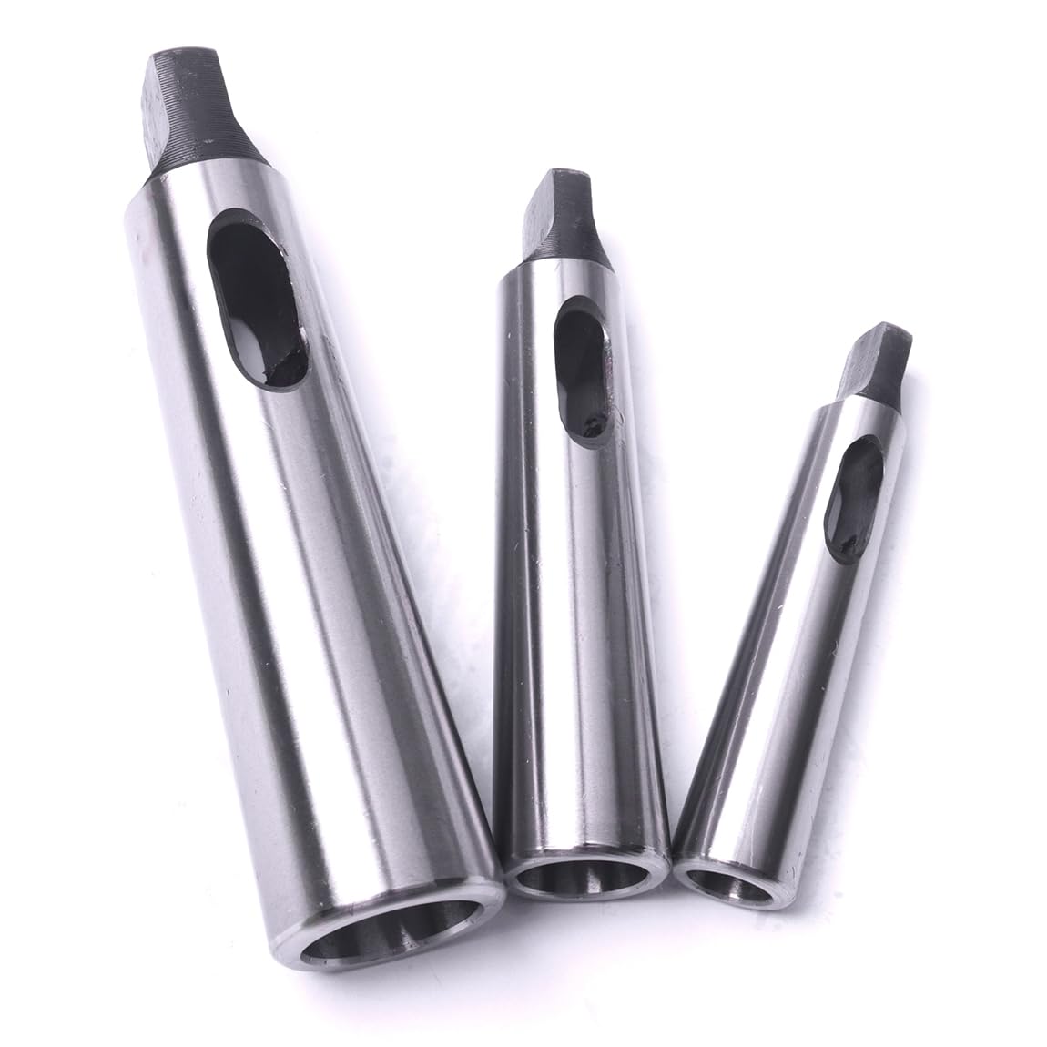 ATOPLEE Cône Morse douille de perçage Réduction adaptateur pour tour de fraisage (MT2 à MT1, MT3 à MT2, MT4 à MT3,3pcs)