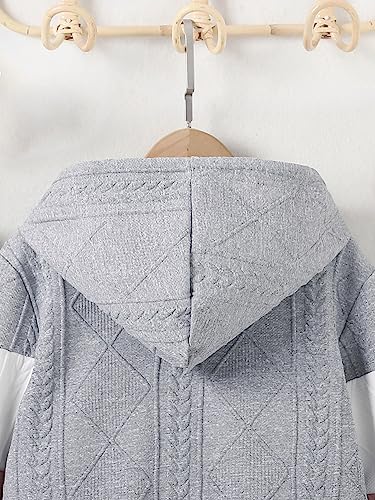 Girls' hooded three-color long-sleeved zipper color block fleece jacket with pockets, fashionable jacket4