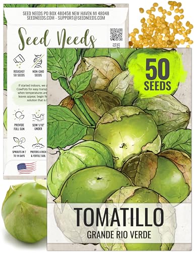 Seed Needs Grande Rio Verde Tomatillo Seeds to Plant a Garden 1 Pack