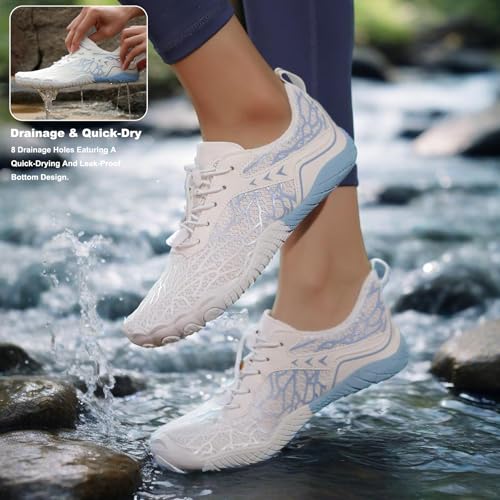 Image of Hike Barefoot Shoes Womens Men,Unisex Barefoot Water Shoes Breathable, Anti-Slip Hiking Footwear for Athletic Wide Toe Shoe Footwear for Hiking, Walking, Running, Yoga, and Water Sports