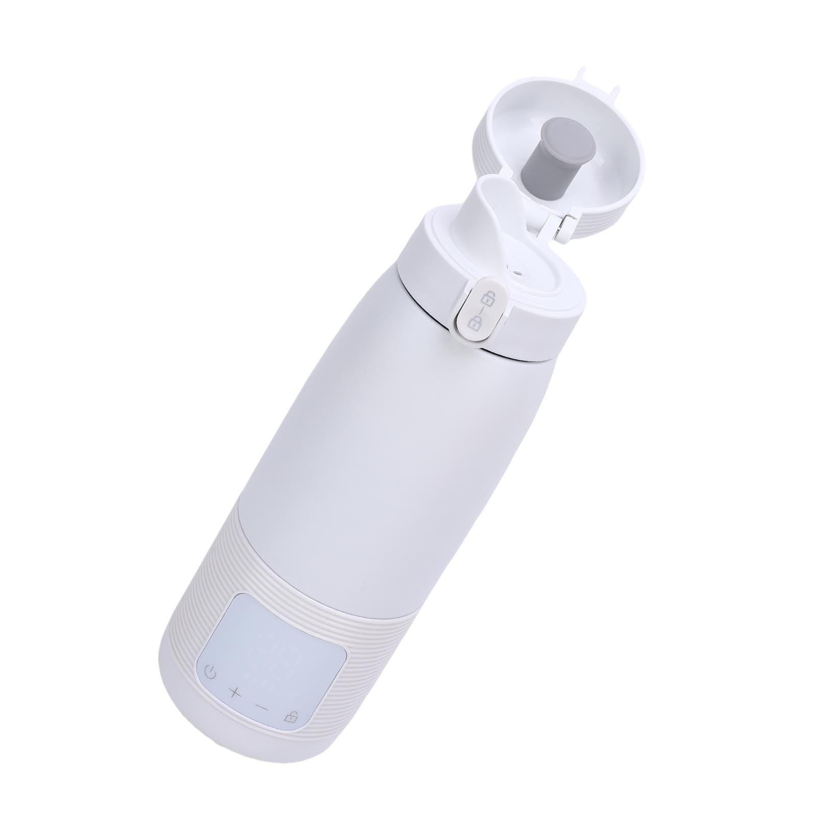 Yosoo Health Gear Calentador de Leche Portátil Inalámbrico, Calentador de Botellas Recargable con Cuerpo ABS de Acero Inoxidable, Control de 98,6 Grados F a 131 Grados F, Calentamiento Rápido para