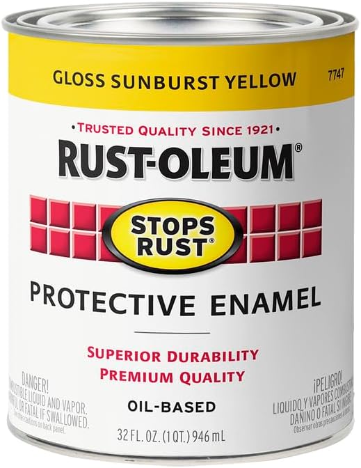 Rust-Oleum Stops Rust 2-pack Quart Paint Sunburst Yellow