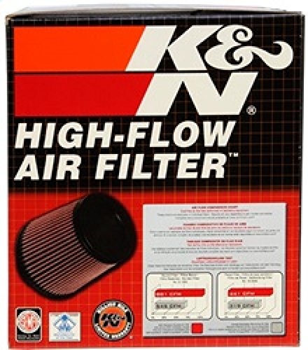 K&N Filtro de aire universal con abrazadera alto rendimiento, premium