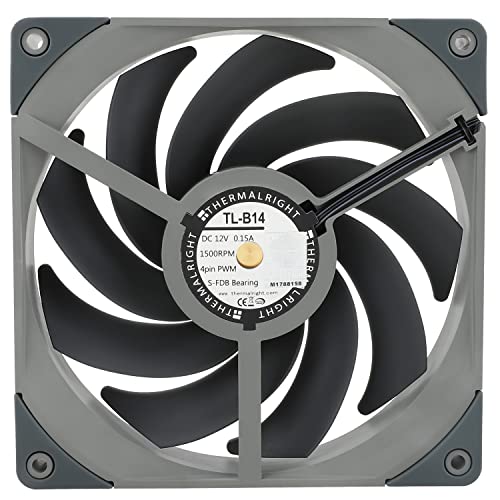 Thermalright TL-B14 140mm CPU Fan, Computer Case Cooling, 4pin PWM Control,140x140x25mm, Static-Pressure Performance Fan for 82.5CFM,Triple Dispensing Balance Technology(Red Mud Cannot be Removed) by Thermalright - Used condition - Image 9