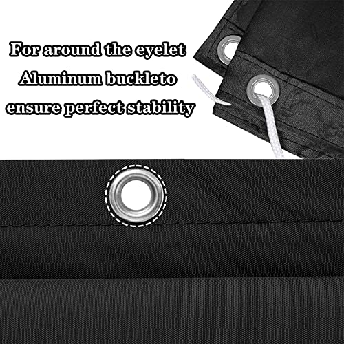 Voile d'ombrage rectangulaire imperméable anthracite 1 x 1,2 m protection UV extérieur - 7