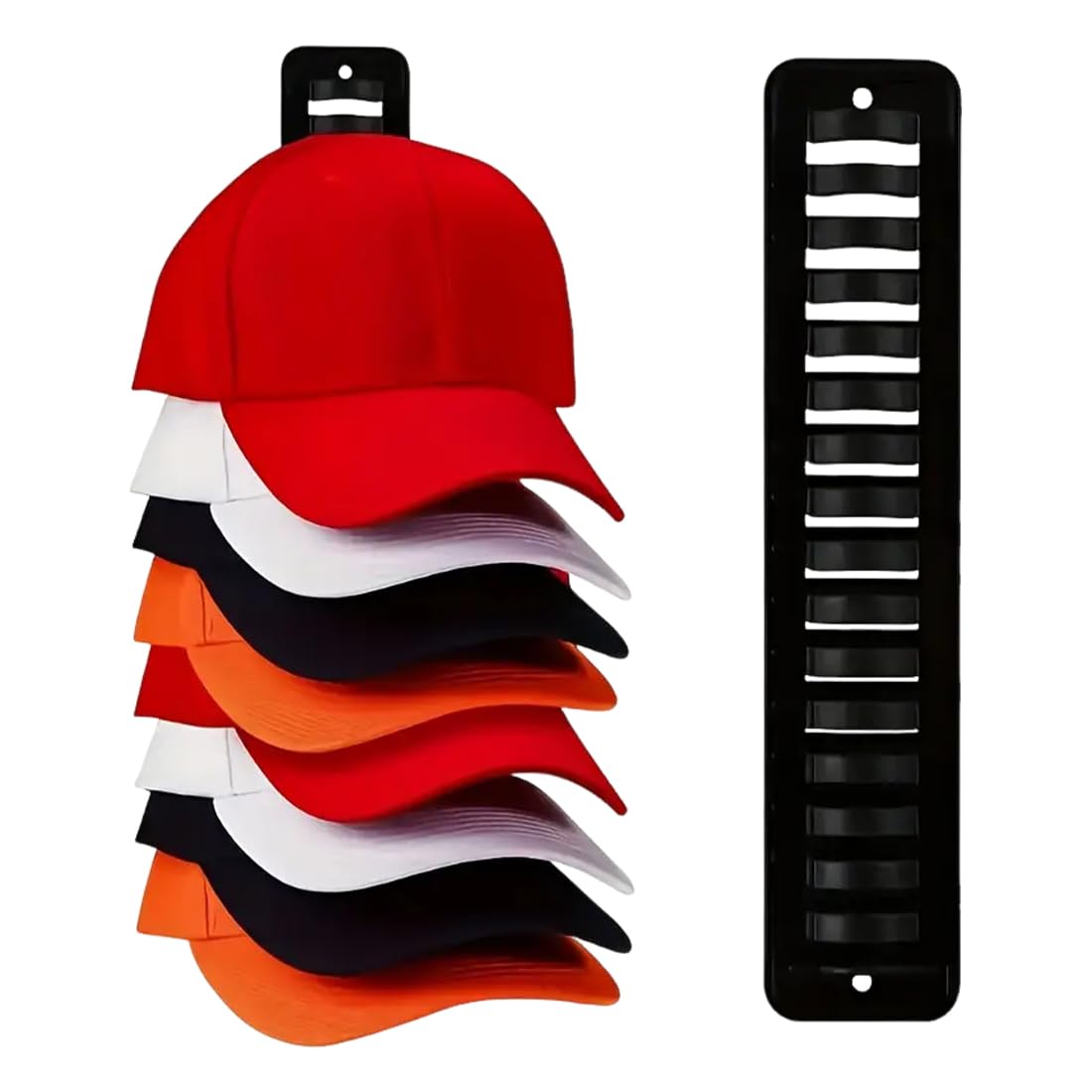 GXGM 1 PCS Appendi Cappelli da Parete,Porta Cappelli,Porta Cappellini con Visiera,per Cappelli da Baseball,Espositore, Porta,Armadio,può Appendere più Cappelli Contemporaneamente