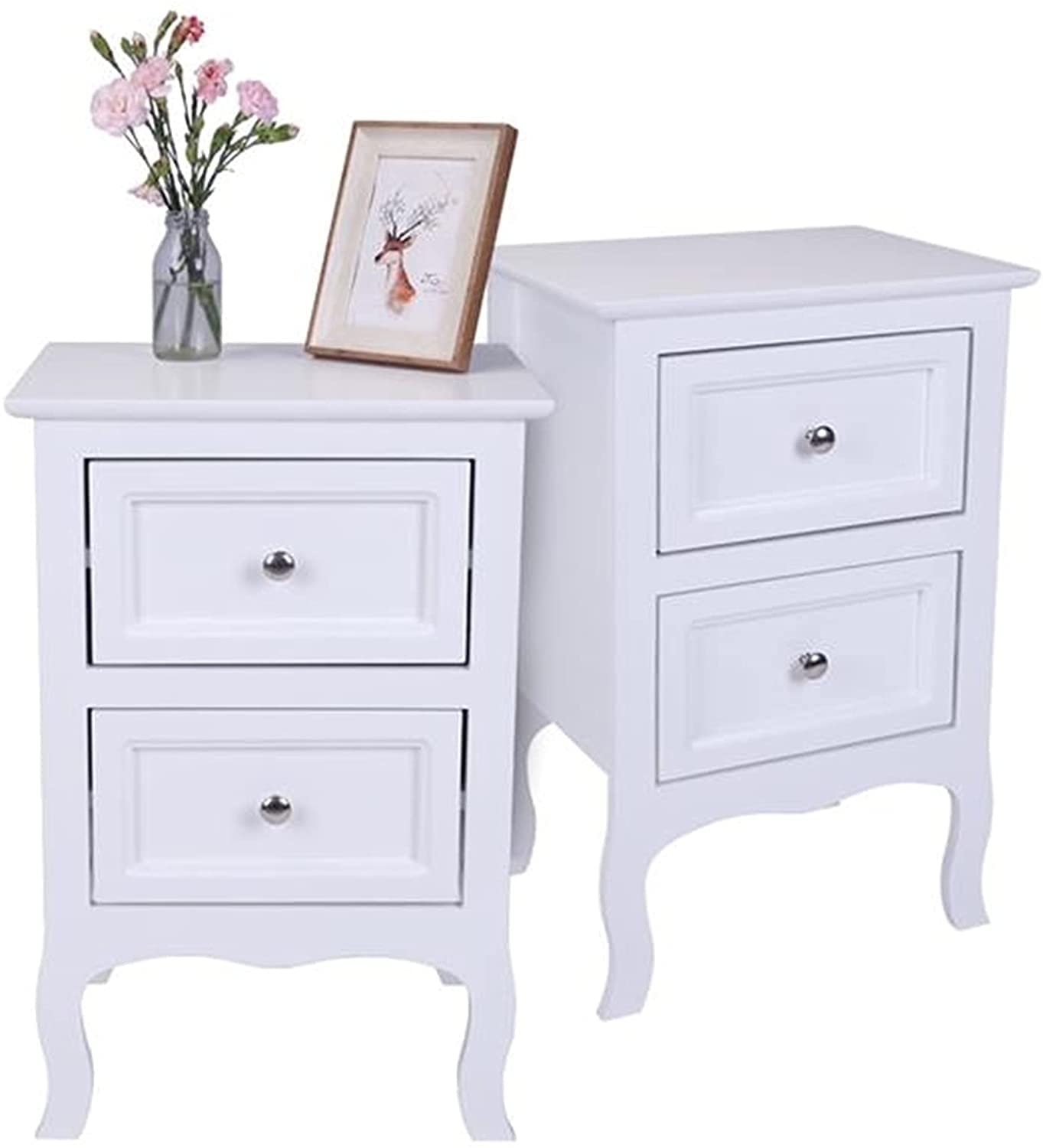 Table de chevet scandinave blanche pour optimiser le rangement des studios - 8