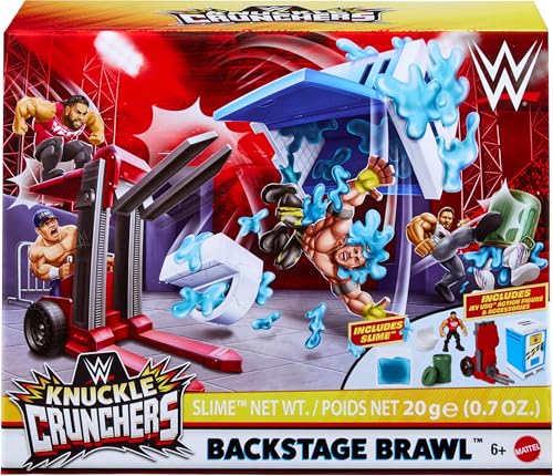 WWE Knuckle Crunchers Backstage Brawl Playset - vue 2