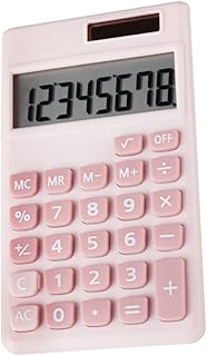 Cabilock Mini Computador Calculadora De Plástico Calculadora De Escritório Estudante Calculadora Eletrônica Calculadora Solar Calculadora Portátil Calculadora Portátil De Estudantes Rosa