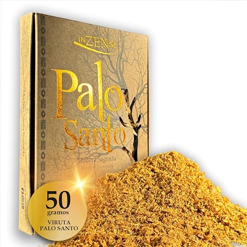 INZENSE - Palo Santo Viruta - Palo Santo Limpieza energetica - Incienso Palo Santo Natural - Palo Santo para Quemar Purificador organico energética - Kit 50 Gramos - Original Perú.