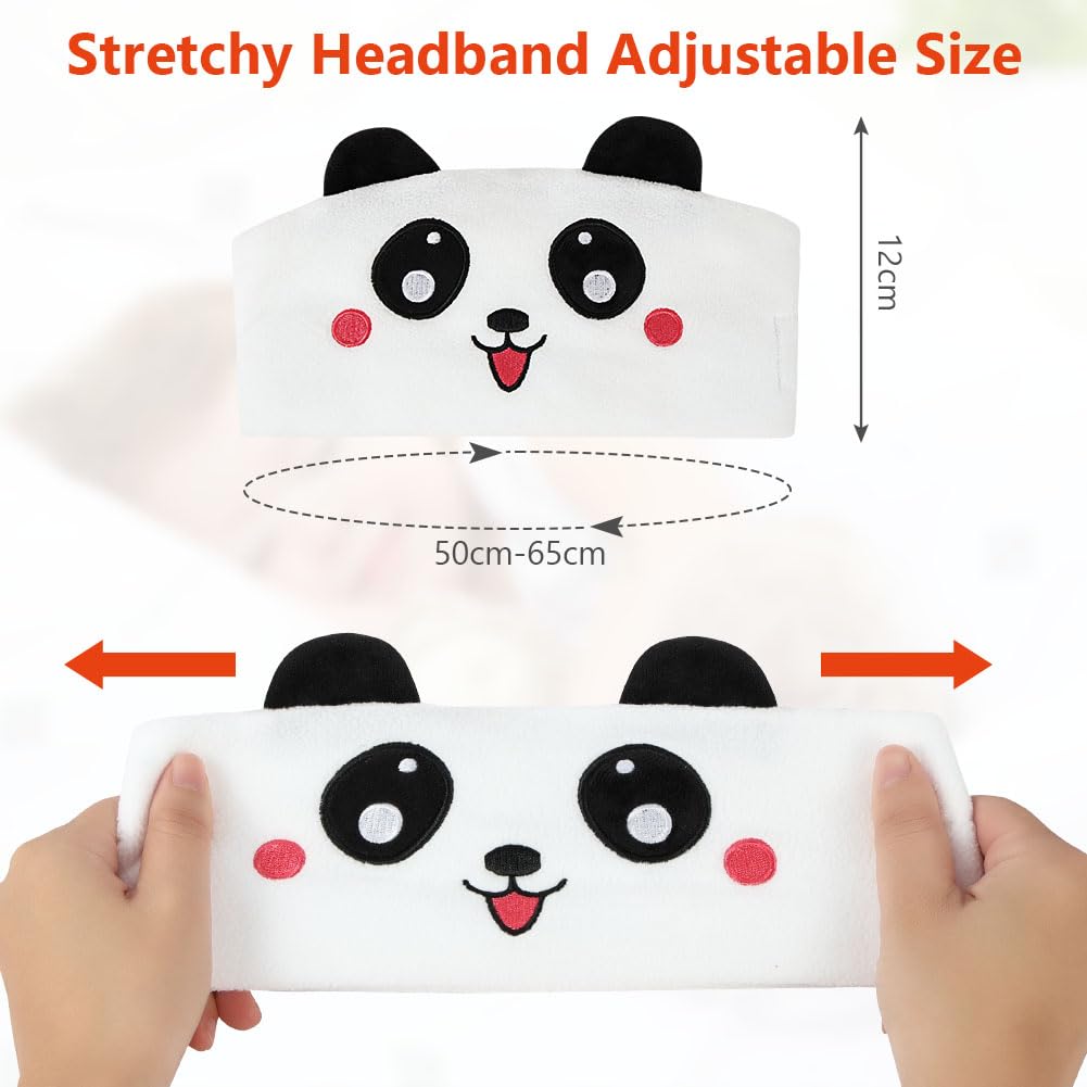 OFFCUP Cuffie per Dormire, Cuffie per Bambini, Senza Fili per Il Sonno, Musica per Gli Occhi per Dormire/Sport/Relax/viaggi/insonnia, Regali di Natale per Ragazzi e Ragazze (Panda)