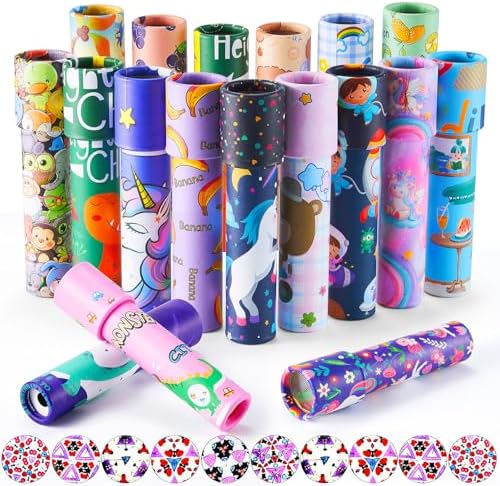 Kaleidoscopes Kid,School Classrooms Student Prize Rewards,Children Birthday Gifts Loot Bag Fillers,Goodie Bag Items Party Favors for Kids (18PCS)