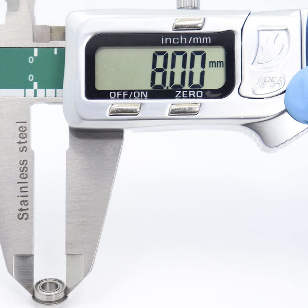 Amazon.co.jp: 10 PCS MF84ZZ4x8x3 mmのフランジベアリング ABEC-1