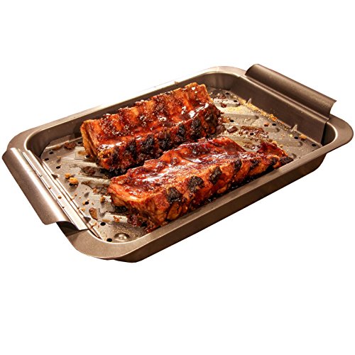 Low Fat Roasting Pan with Rack