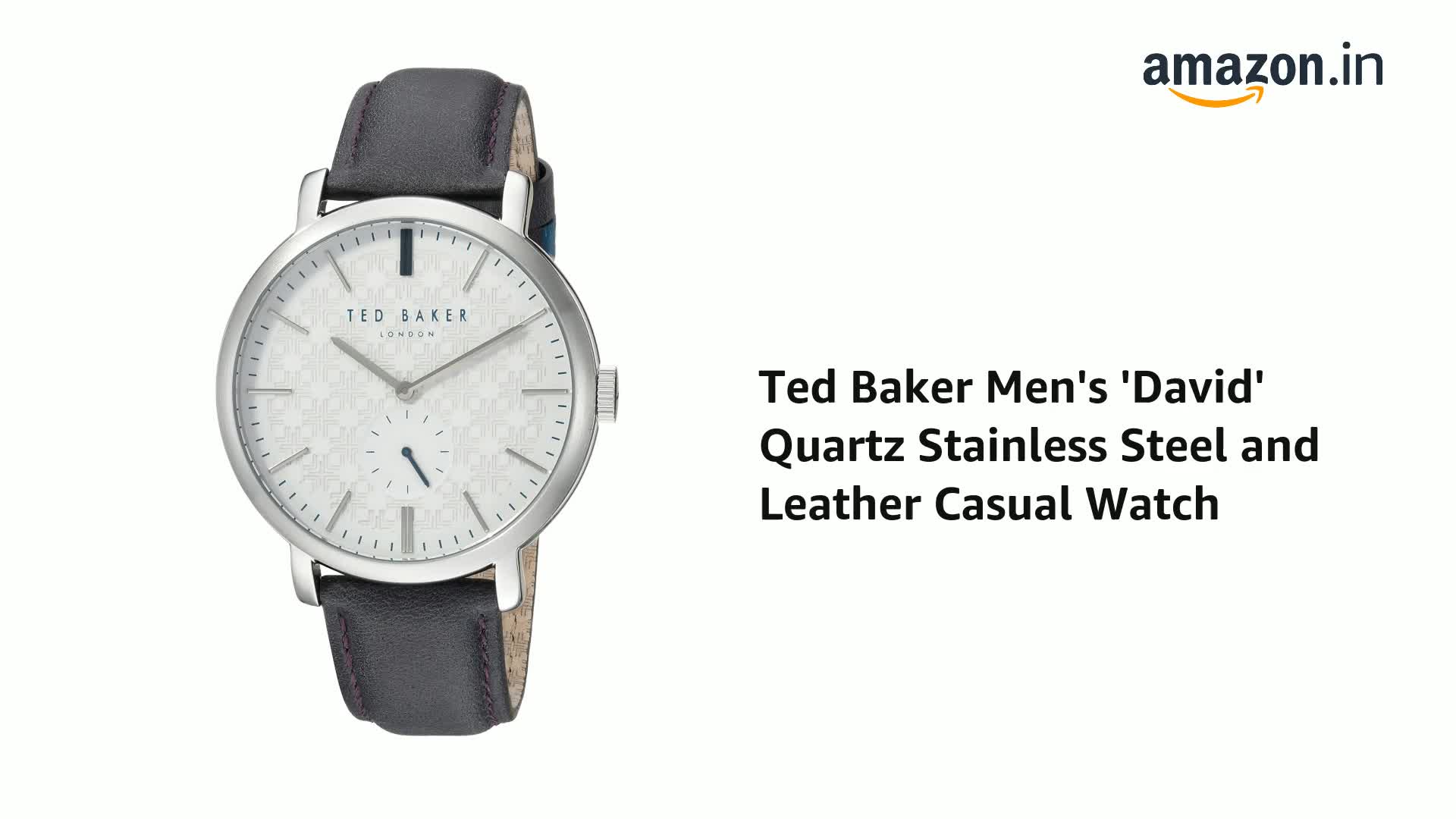 Ted Baker Analog White Dial Men's Watch-TE15193007 : Amazon.in