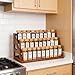 Nurtopia Bamboo 3 Tier Spice racks, Kitchen Seasoning Spices Rack, Spice Organizer, Suitable for Spice Organizers Such as Sitchen Countertops, Stoves, Sorage Rooms (XXL)
