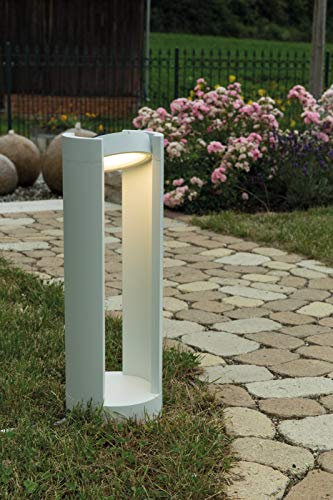 Preisvergleich Produktbild HEITRONIC LED Aluminium Standleuchte Lilli, weiß, Gartenleuchte Außenleuchte schwenkbar 50cm