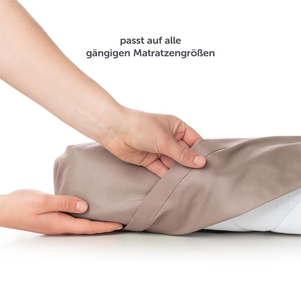 Blumtal® Basic Betttuch 320x275 cm für Matratzen 200x200 cm - Bettlaken ohne Gummi - Oeko-TEX zertifiziertes Betttuch ohne Gummizug - Leintuch aus gebürstetem Microfaser