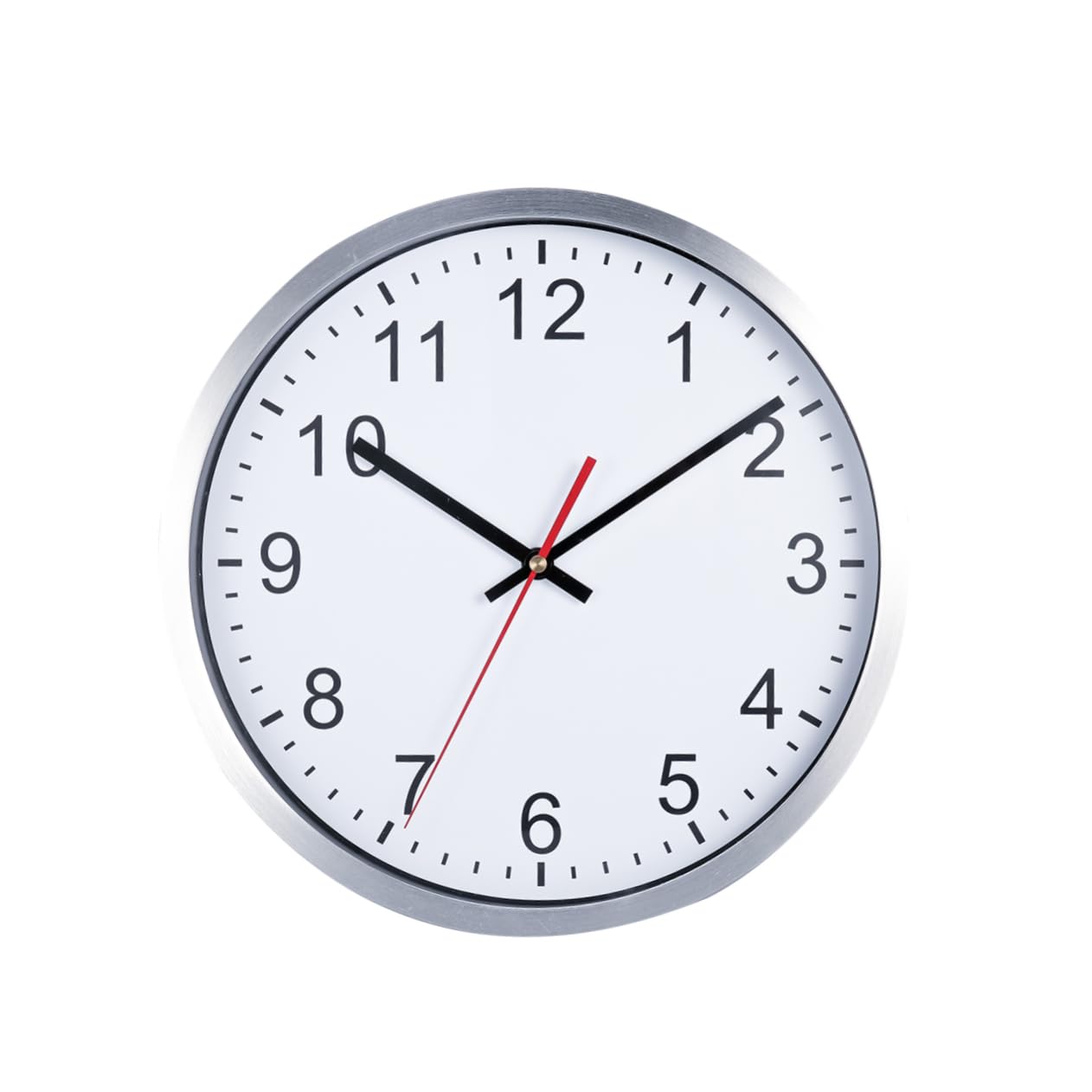 Horloge murale silencieuse métal pour en finir avec le tic-tac dans le salon