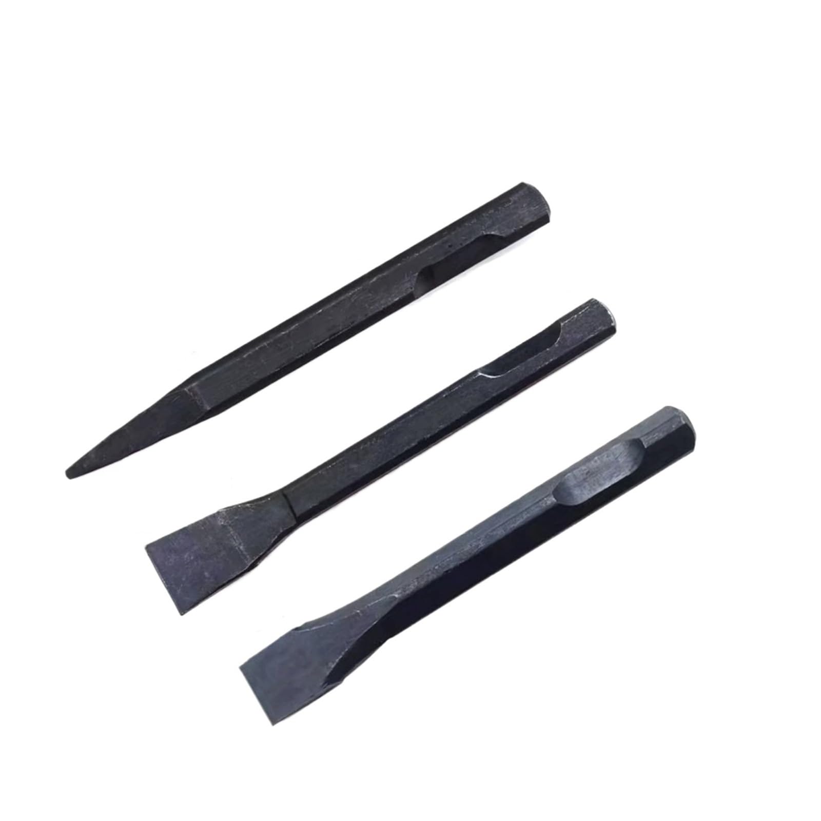 Air Hammer T2 Straight Pneumatic Hammer Shovel Air Shovel Chisel Hammer, Shovel Welding Slag, Pneumatic Shovel(3pcs Air Shovel Head)
