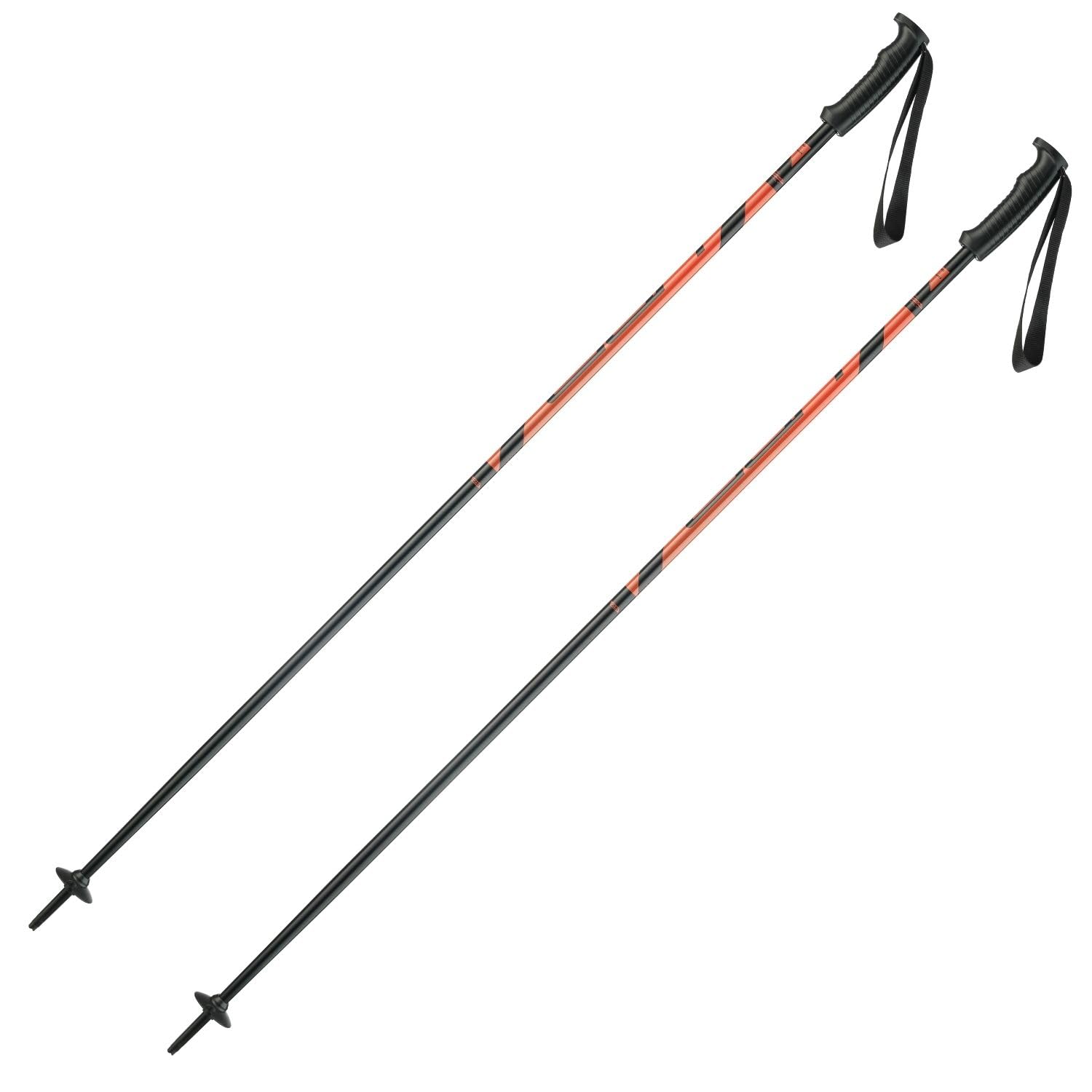 Skistöcke Elan Hotrod orange - Alpin Ski Stöcke - hochwertiger Aluminium Skistock - All Mountain Stock - Unisex - ergonomischer Griff - verstellbare Handschlaufe