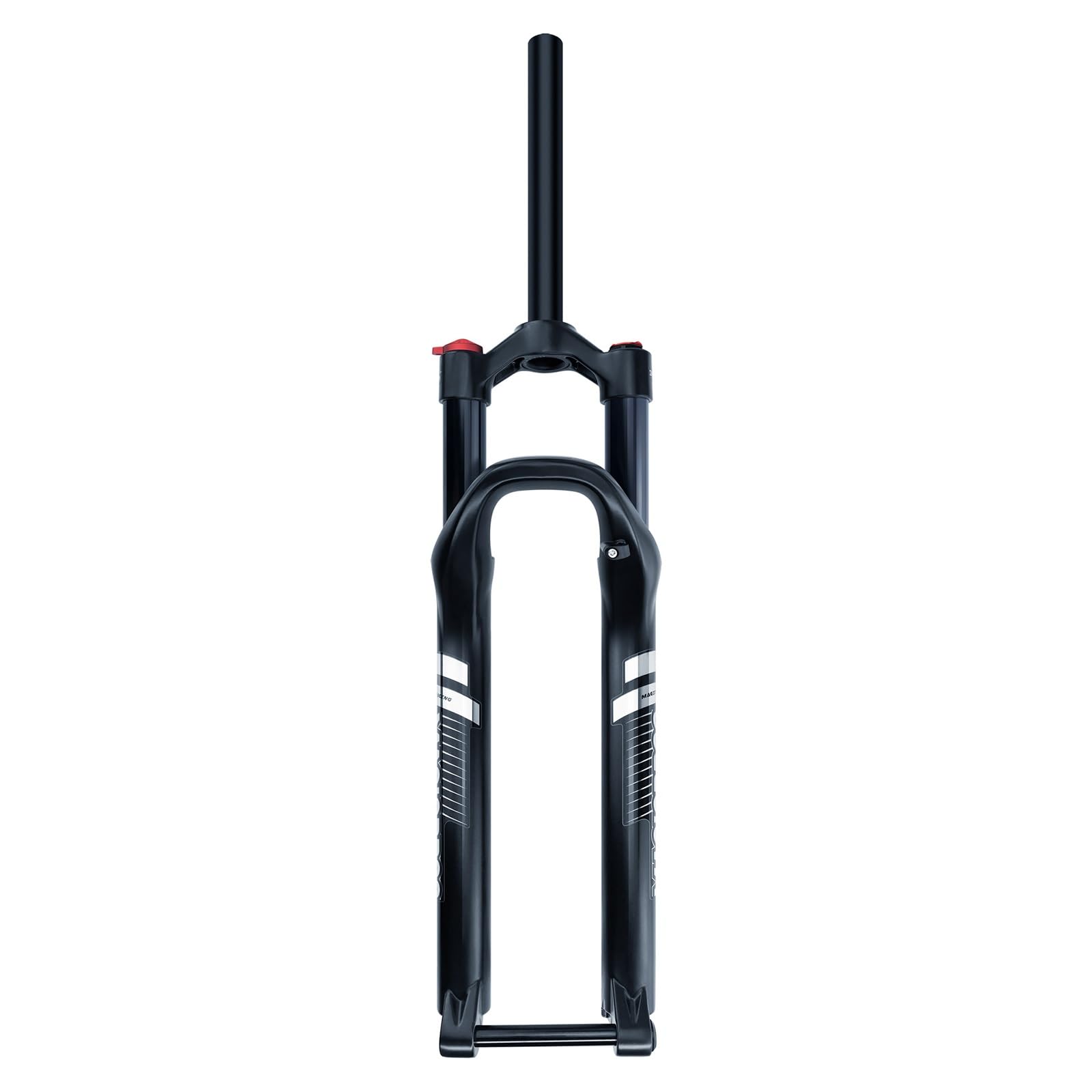 WIQUYBML Mountain Bike Forks 27.5/29inch Bikes Suspension Fork 1-1/8" Straight/tapered Front 120mm Travel Rebound Damping Manual/Remote 15 * 100mm Thru Axle(Straight-manual,BLACK27.5)