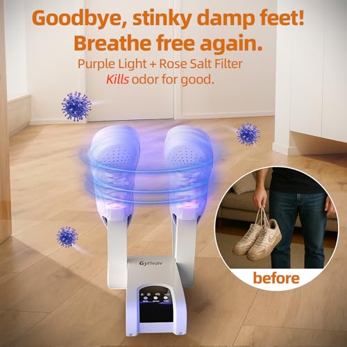 Save 58% on Gyrivav Boot Dryer with 4 Ports & Auto Timer