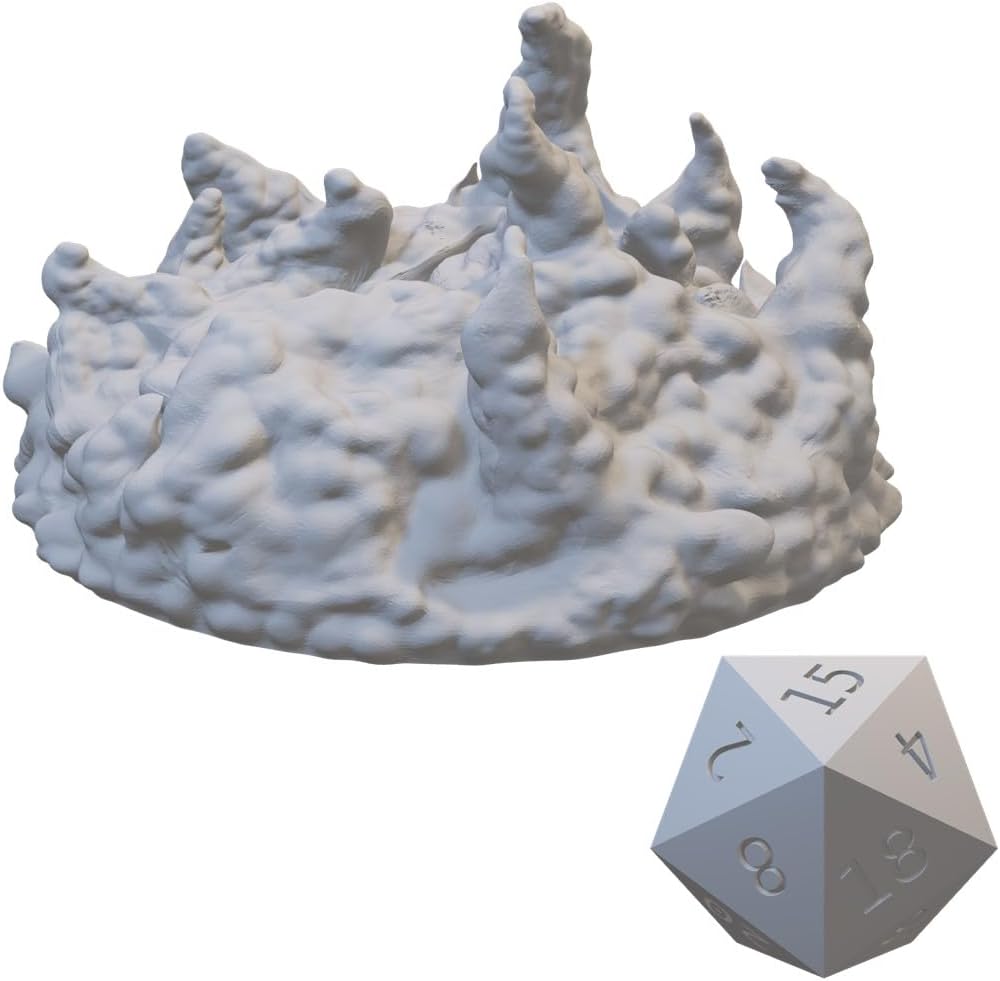 Ooze and Slime Miniatures for DND Pathfinder RPG Unpainted Resin 28mm-32mm 3D Printed (Slime Sorceress)
