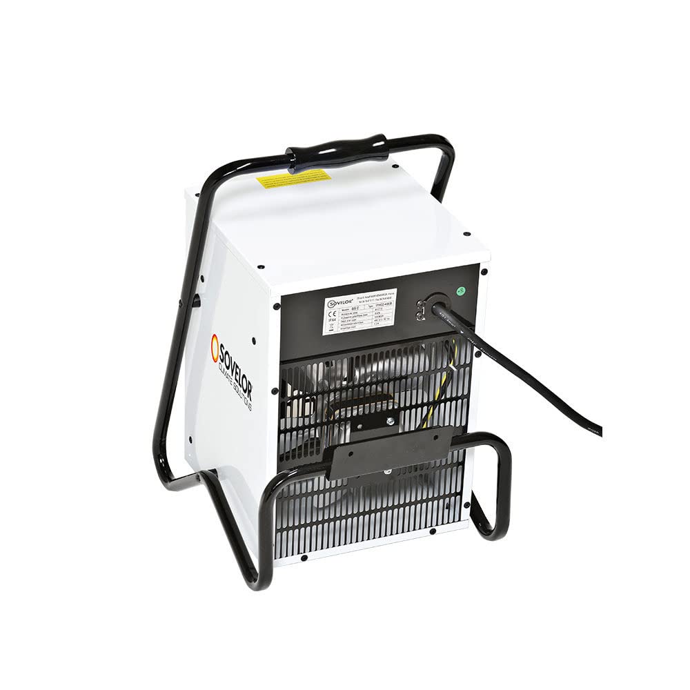 Chauffage air pulsé portable électrique avec thermostat d'ambiance intégré 3,3 kW 490m3/H 230V B33/S Sovelor