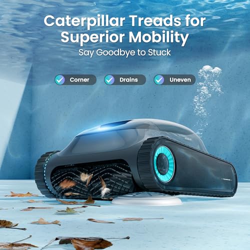 Image of (2026 Upgrade)(Renewed) Aiper Scuba S1 Robotic Pool Cleaner, Weekly Custom Cleaning Plan, 270 Min Runtime, Smarter Navigation with 11 High-Precision Sensors, App Support-Gray