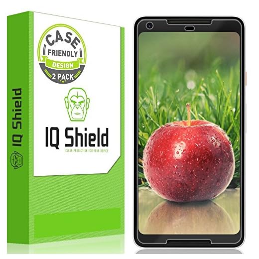 IQShield Screen Protector Compatible with Google Pixel 2 XL (2-Pack)(Case Friendly)(Not Glass) Anti-Bubble Clear Film