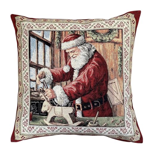 Home of Christmas Hochwertiger Gobelin Kissenhülle für Weihnachten...